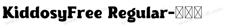 KiddosyFree Regular字体转换